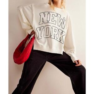 Free People Graphic Camden New York Sweatshirt